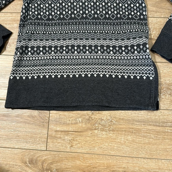 Talbots Gray Cowl Neck Pullover with side zipper Size S - Picture 6 of 9